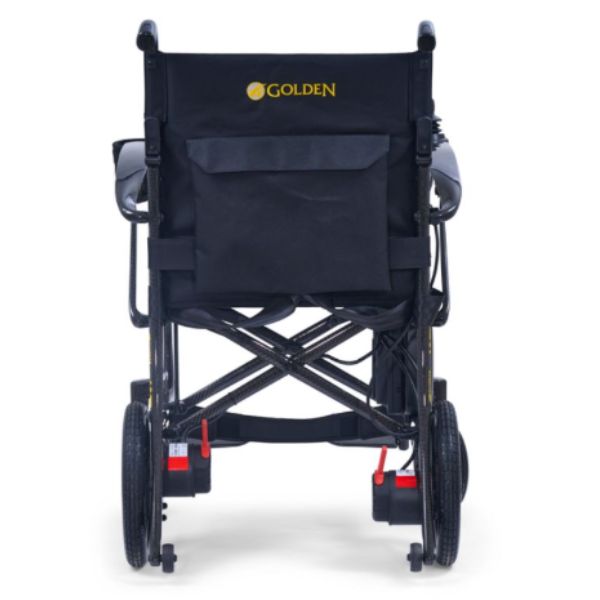 Golden Cricket LT Carbon Folding Power Wheelchair Rear View