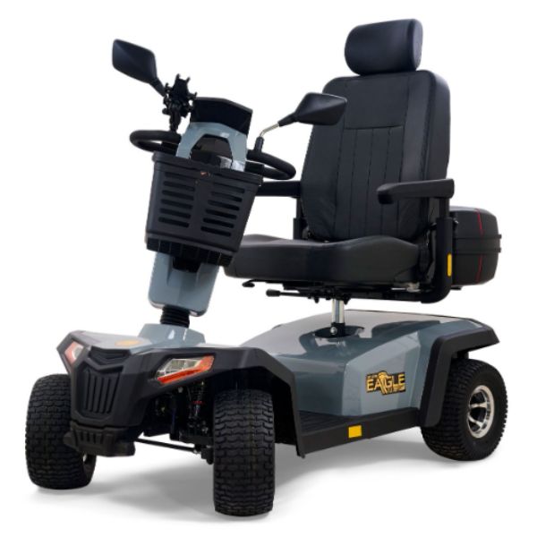 Golden Technologies Eagle All-Terrain 4-Wheel Mobility Scooter with 'Eagle' branding on a white background