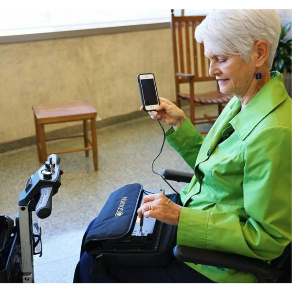 Golden Technologies Buzzaround Carry On Folding Mobility Scooter GB120 Battery can charge your phone