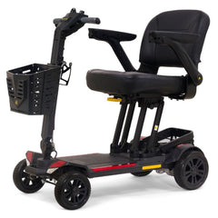 Buzzaround CarryOn HD 4-Wheel Mobility Scooter Left Angle View Red