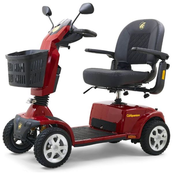 Golden Technologies Companion 4-Wheel Bariatric Scooter GC440 Crimson Red Color 