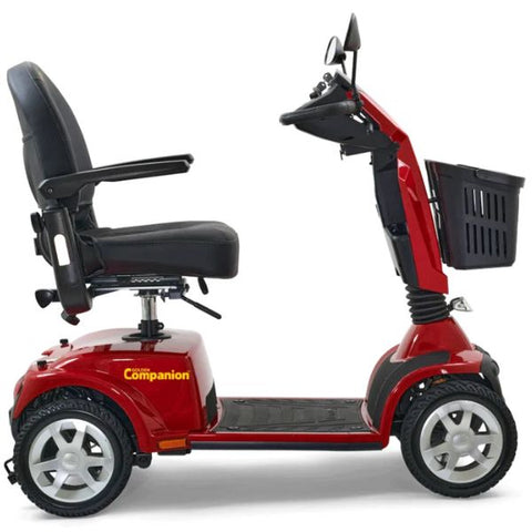 Golden Technologies Companion 4-Wheel Bariatric Scooter GC440 Crimson Red Color Left Side View