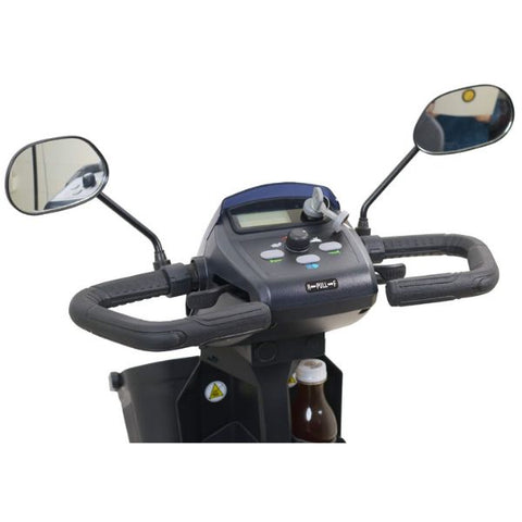 Golden Technologies Companion 4-Wheel Bariatric Scooter GC440 Galactic Grey Color  Console and Side Mirror