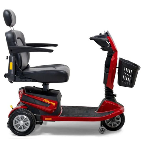 Golden Technologies Companion HD Bariatric Mobility Scooter Crimson Red  Color  Left Side View