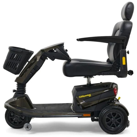 Golden Technologies Companion HD Bariatric Mobility Scooter Grey Color  Right Side View with Adjusted Tiller