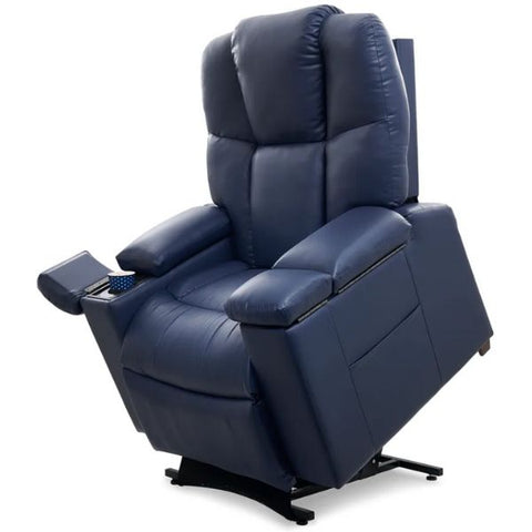Golden Technologies Regal Medium Large Lift Chair PR PR504-MLA Brisa Night Navy Color Upright View