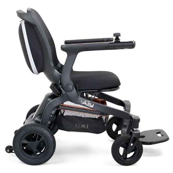 Golden Ally Portable Power Wheelchair (GP303) Right Side View Black Color
