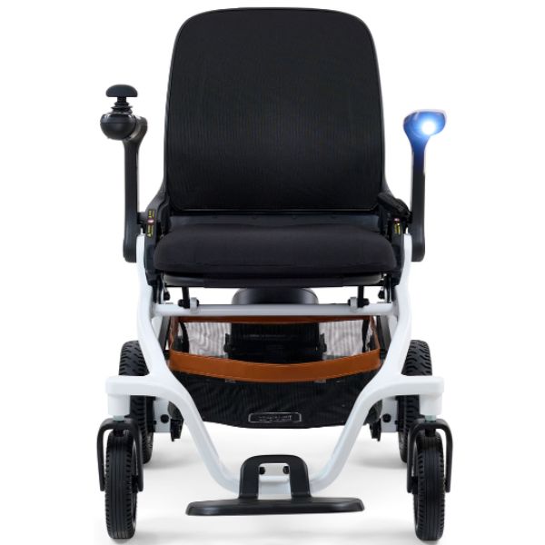 Golden Ally Portable Power Wheelchair (GP303) White Color Front View