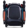 Image of Golden Ally Pro Folding Electric Wheelchair GP304 in Teal Color Frame Folded Top View
