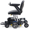 Image of Golden Buzzarround CarryOn  Portable Electric Wheelchair GP130 Coastal Blue Shroud Left Side View