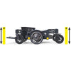 Image of Golden Buzzarround CarryOn  Portable Electric Wheelchair GP130 Main Frame Folded View
