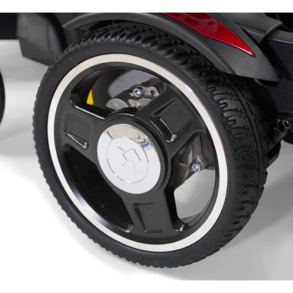 Golden Buzzarround CarryOn  Portable Electric Wheelchair GP130 Middle Tire View