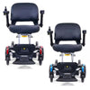 Image of Golden Buzzarround CarryOn  Portable Electric Wheelchair GP130 Standard Shroud Colors Velvet Red and Coastal Blue