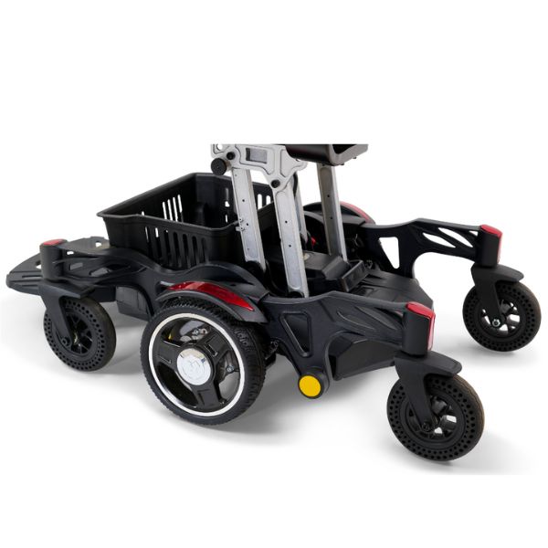 Golden Buzzarround CarryOn  Portable Electric Wheelchair GP130 Tires and Main Frame View