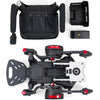 Image of Golden Buzzarround CarryOn  Portable Electric Wheelchair GP130 Velevt Red Shroud Disassembled View