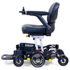 Image of Golden Buzzarround CarryOn  Portable Electric Wheelchair GP130 Velvet Red  Shroud Left Side View