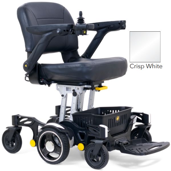 Golden Buzzarround CarryOn  Portable Electric Wheelchair GP130 with Crisp White Shroud