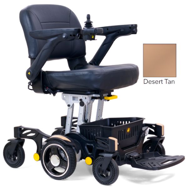Golden Buzzarround CarryOn  Portable Electric Wheelchair GP130 with Desert Tan Shroud
