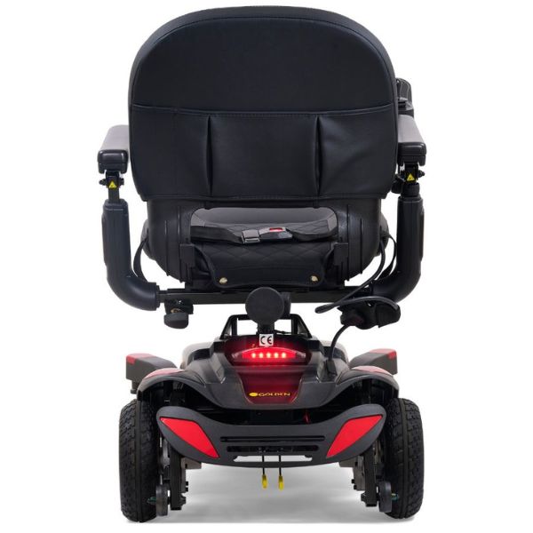 Golden Technologies BuzzAbout Power Chair GP164 with its new stadium high back seat Back View