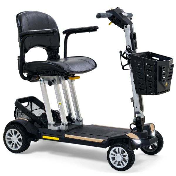 Golden Technologies Buzzaround Carry On Folding Mobility Scooter GB120 Dessert Tan