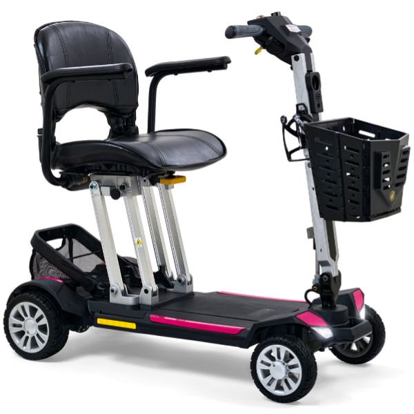 Golden Technologies Buzzaround Carry On Folding Mobility Scooter GB120 Orchid Pink Color