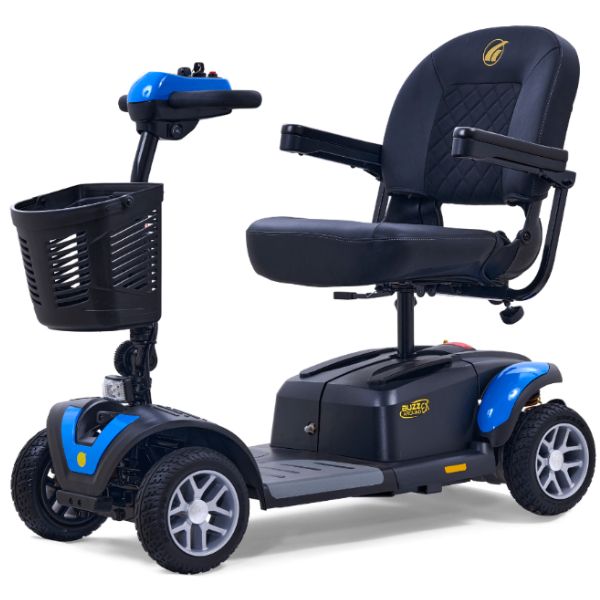 Golden Technologies Buzzaround Ex Extreme 4-Wheel Mobility Scooter GB148 Blue Shroud Color