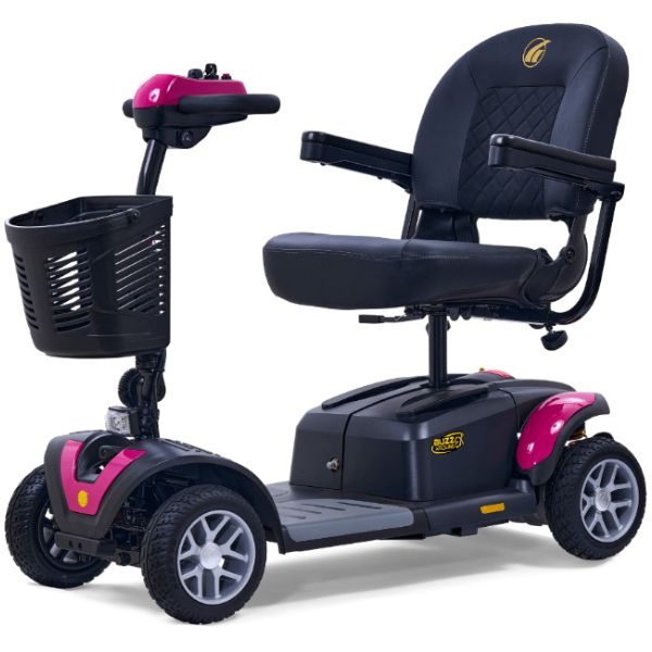 Golden Technologies Buzzaround Ex Extreme 4-Wheel Mobility Scooter GB148 Orchid Pink Shroud Color