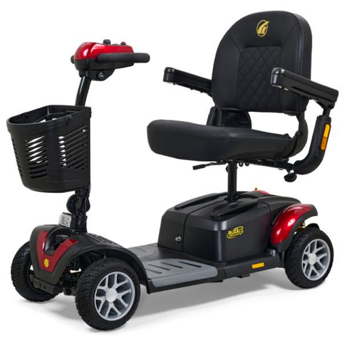 Golden Technologies Buzzaround Ex Extreme 4-Wheel Mobility Scooter GB148 Red Shroud Color