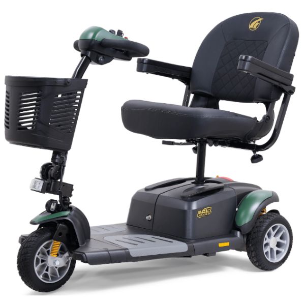 Golden Technologies Buzzaround Extreme 3-Wheel Mobility Scooter GB118 Army Green Color Shroud