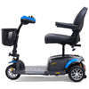 Image of Golden Technologies Buzzaround Extreme 3-Wheel Mobility Scooter GB118 Blue Color Shroud Left Side View