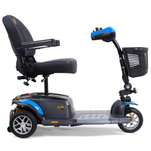 Golden Technologies Buzzaround Extreme 3-Wheel Mobility Scooter GB118 Blue Color Shroud Right Side View