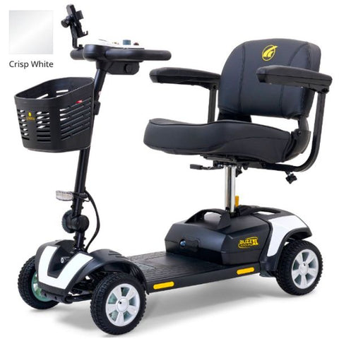 Golden Technologies Buzzaround XL 4-Wheel Mobility Scooter in Crisp White Shrouds