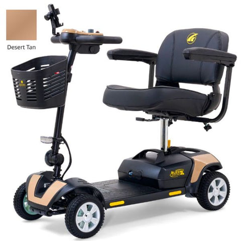 Golden Technologies Buzzaround XL 4-Wheel Mobility Scooter  in Desert Tan Shrouds