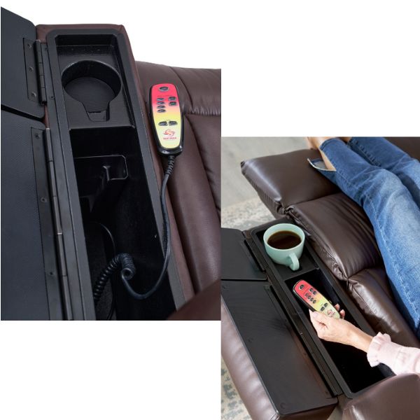 Golden Technologies Cloud+ MaxiComfort PR511 Lift Chair Cup Holder and Compartment on the Left Side Armrest