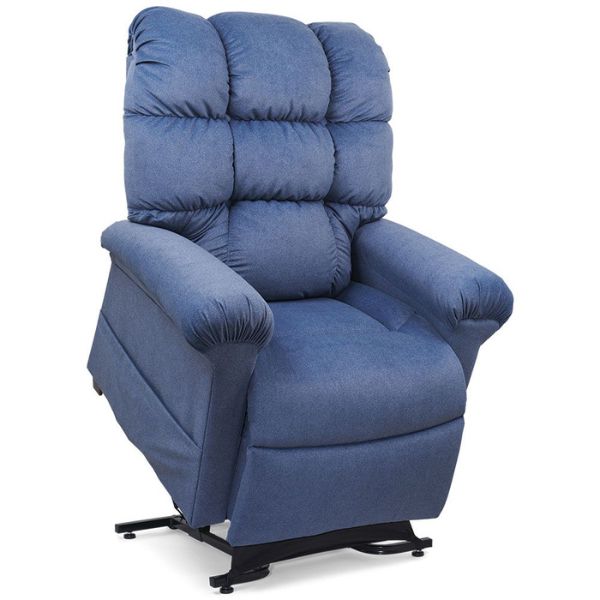 Golden Technologies Cloud With MaxiComfort PR517 Lift Chair Calypso Fabric Right Side Lifted View