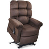 Image of Golden Technologies Cloud With MaxiComfort PR517 Lift Chair Hazel Nut Fabric Lifted Right Side View