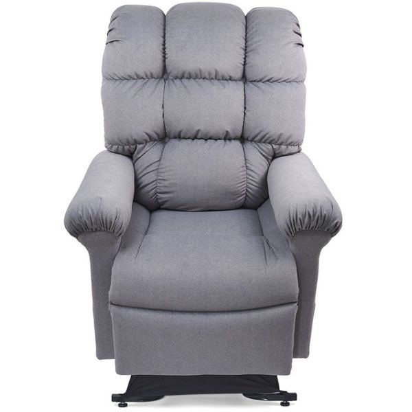 Golden Technologies Cloud With MaxiComfort PR517 Lift Chair Sterling Fabric  Lifted Front View