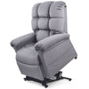 Image of Golden Technologies Cloud With MaxiComfort PR517 Lift Chair Sterling Fabric  Lifted Left Side View