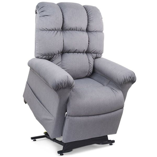 Golden Technologies Cloud With MaxiComfort PR517 Lift Chair Sterling Fabric  Lifted Right Side View