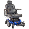 Image of Golden Technologies Compass HD Bariatric Power Chair GP620M Front Left View in Blue Color