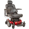 Image of Golden Technologies Compass HD Bariatric Power Chair GP620M Front Left View in Red Color