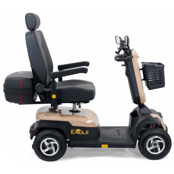 Golden Technologies Eagle 4-Wheel Mobility Scooter in Tan Color Right Side View