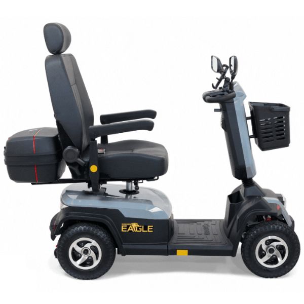 Golden Technologies Eagle 4-Wheel Mobility Scooter in Tan in Grey Color Right Side View