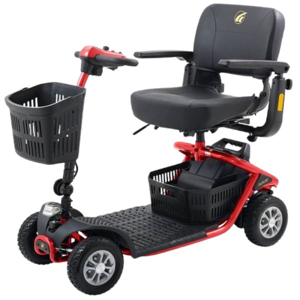 Golden Technologies LiteRider 4 Wheel Mobility Scooter GL141 in Red Color