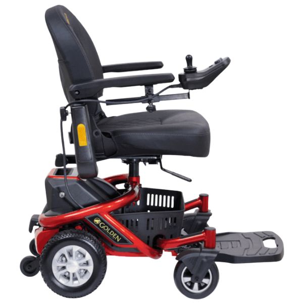 Golden Technologies LiteRider Envy GP162 Power Chair Cherr Red Right Side View