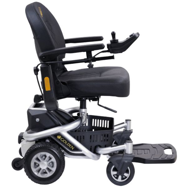 Golden Technologies LiteRider Envy GP162 Power Chair Satin Silver Right Side View