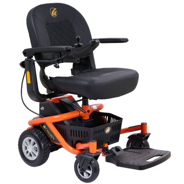 Golden Technologies LiteRider Envy GP162 Power Chair Solar Flare Orange
