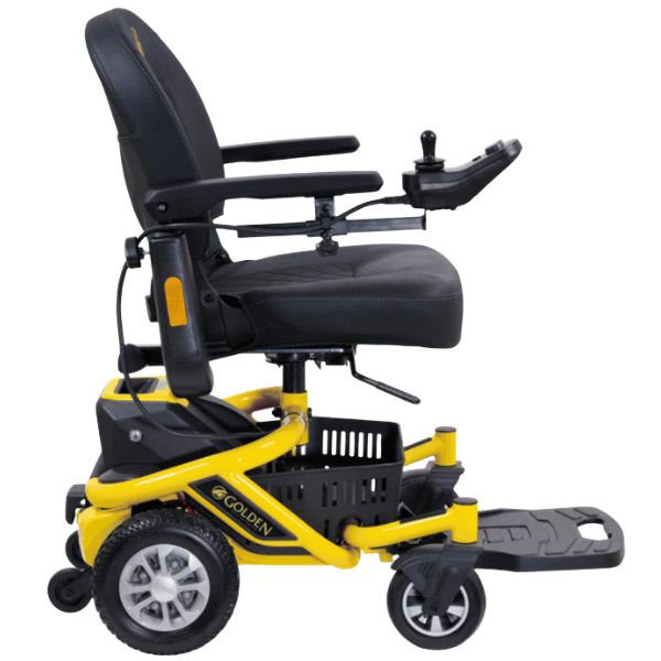 Golden Technologies LiteRider Envy GP162 Power Chair Sunburst Yellow Right Side View