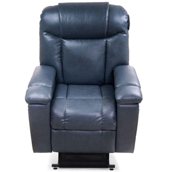 Golden Technologies Rhea with Twilight & Nirvana Power Lift Chair PR447 in Lagoon Fabric Lifted Front View