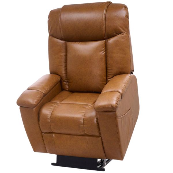 Golden Technologies Rhea with Twilight & Nirvana Power Lift Chair PR447 in Sparrow Fabric  Lifted View